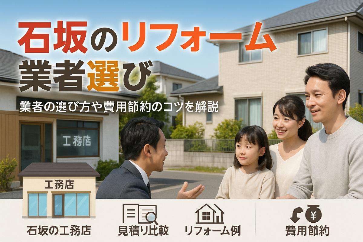 石坂でリフォーム！最適な業者選びのポイントや少しでも費用を抑えるポイントを解説