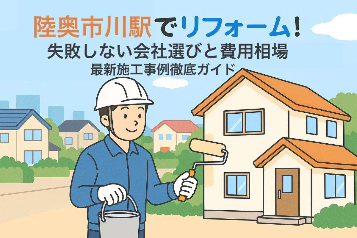 陸奥市川駅でリフォーム！失敗しない会社選びと費用相場・最新施工事例徹底ガイド