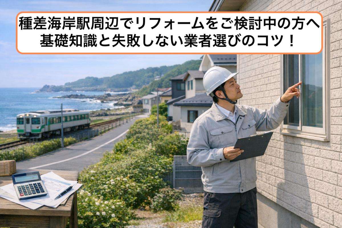 種差海岸駅周辺でリフォームをご検討中の方へ・基礎知識と失敗しない業者選びのコツ！