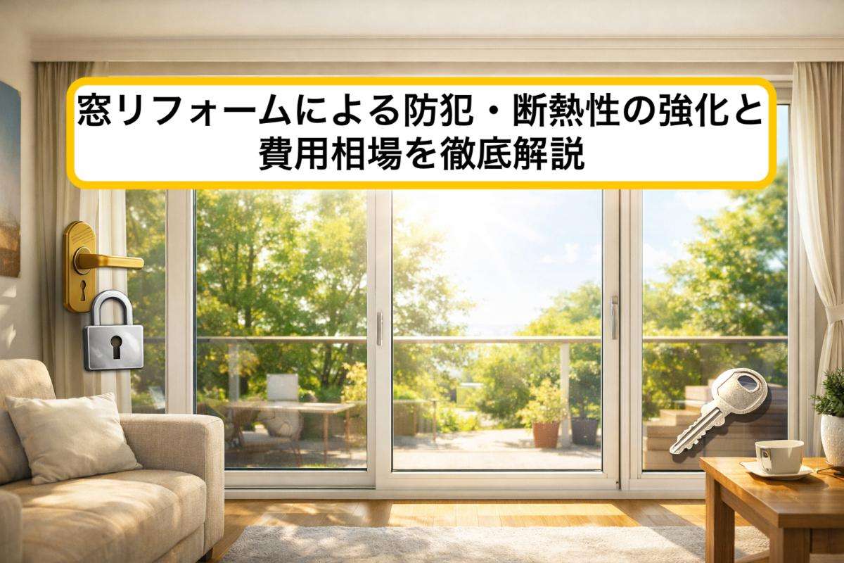 窓リフォームによる防犯・断熱性の強化と費用相場を徹底解説