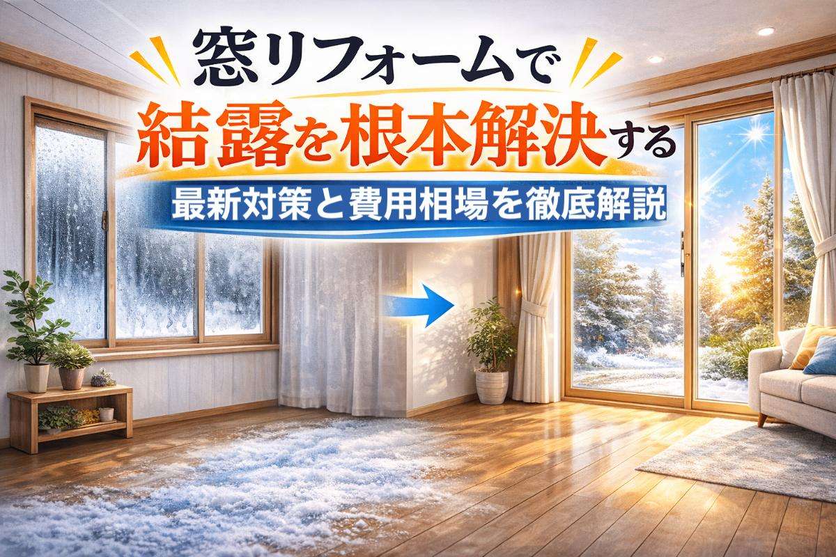 窓リフォームで結露を根本解決する最新対策と費用相場を徹底解説